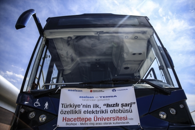 Türkiye'nin ilk yerli elektrikli otobüsü